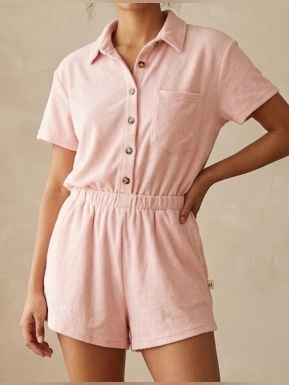Araminta James Terry Towelling Romper, Size S